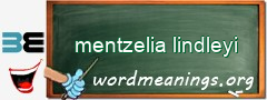 WordMeaning blackboard for mentzelia lindleyi